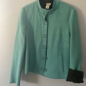 Teal Green Sigrid Olsen Sport Jacket